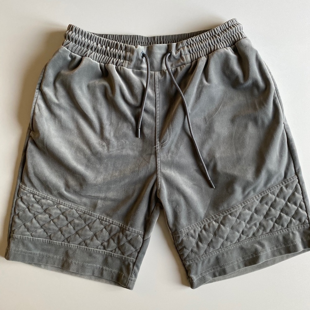 Cayler and Sons Grey Velvet Shorts